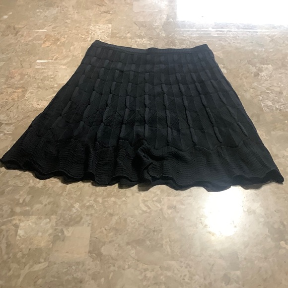 Missoni Dresses & Skirts - Missoni Women's Black Knit Skirt Scalloped Bottom Size 46/Large R113